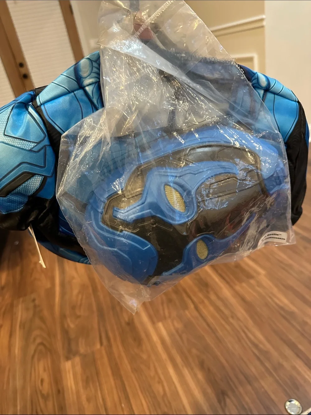 NWT Blue Beetle Kids Blue Superhero Costumeb size medium